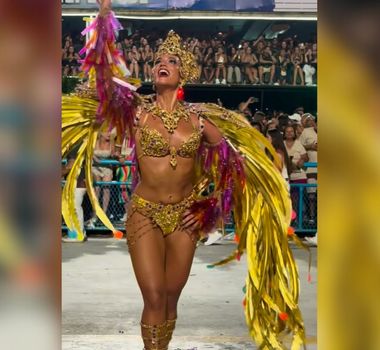 Imagem - Alane Dias brilha e rouba a cena no desfile da Grande Rio; assista