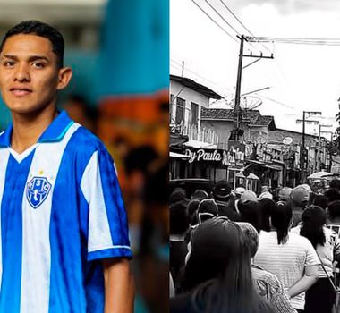 Imagem - Velório de jogador do Paysandu emociona em Tracuateua, no nordeste do Pará
