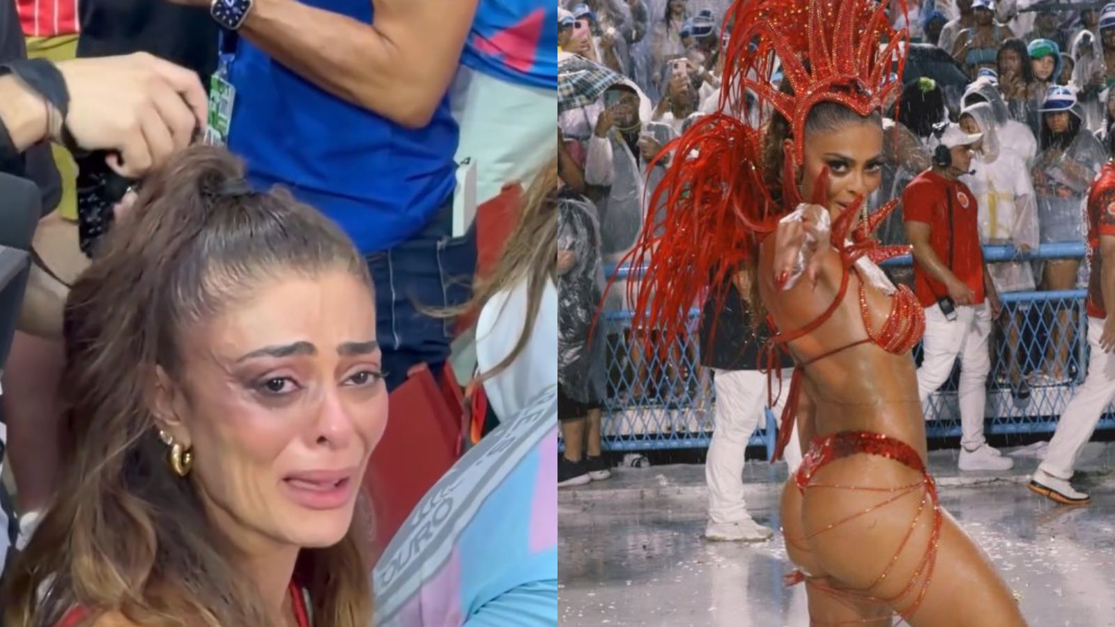 Imagem - Juliana Paes chora, sorri e rói unha durante apuração dos desfiles