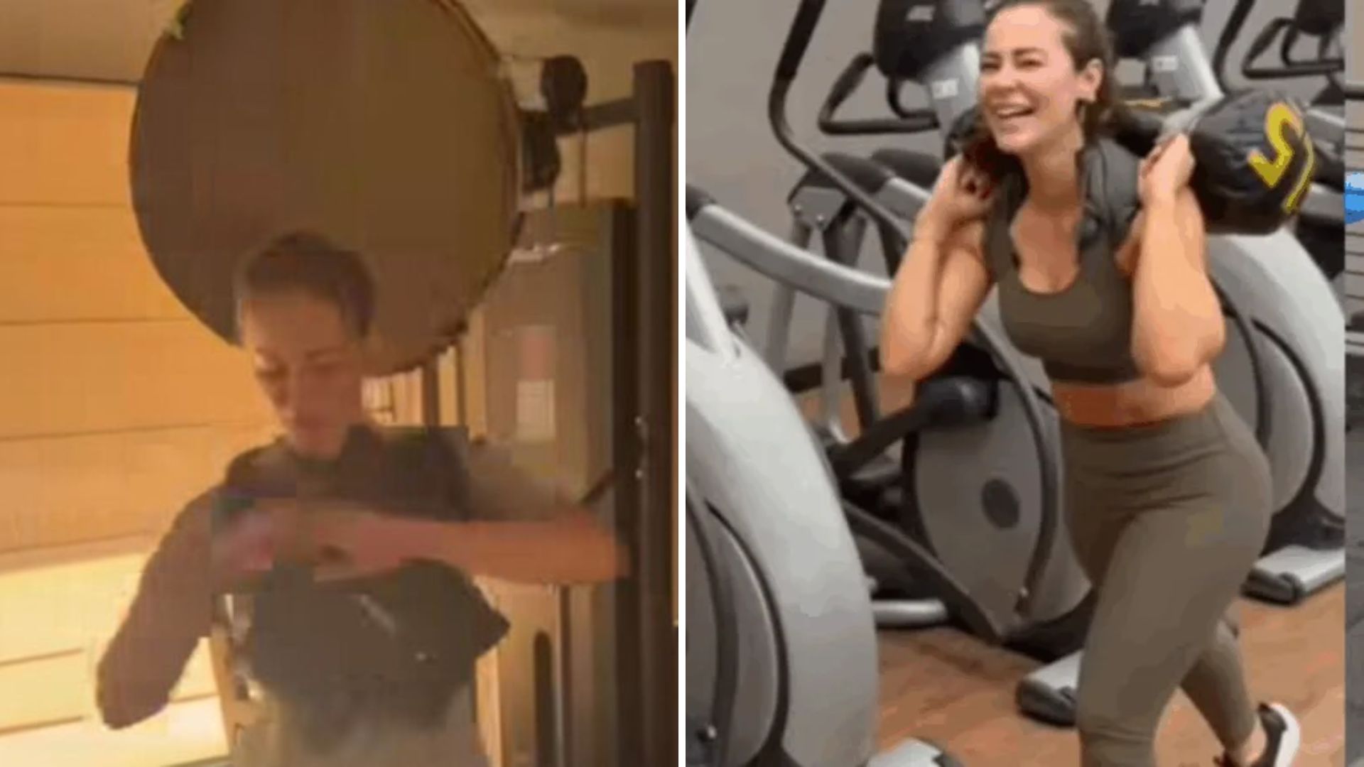 Treino intenso de Paolla Oliveira -