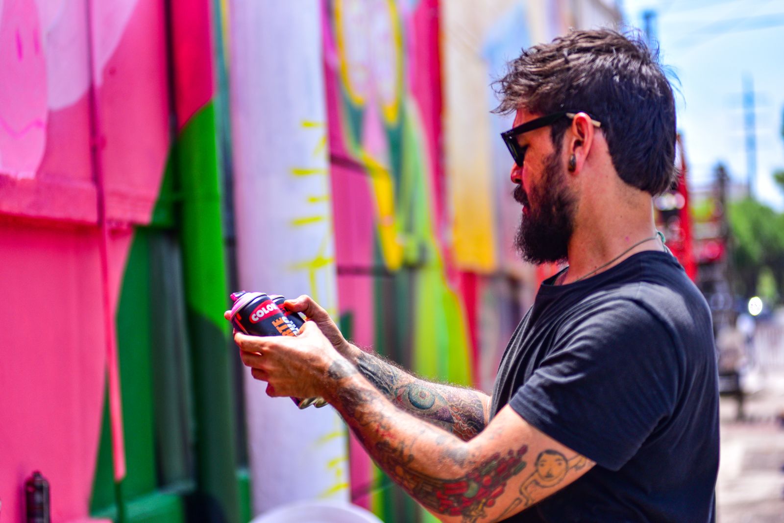 Imagem - Artista paraense inicia pintura de grande painel na fachada do Museu das Amazônias