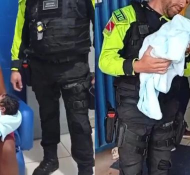 Imagem - Agentes de trânsito salvam recém-nascido engasgado em São Domingos do Araguaia