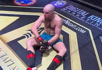 Drew Zima só percebeu que havia quebrado o braço esquerdo ao comemorar o resultado