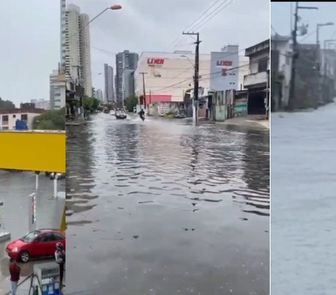Imagem - Chuva forte provoca alagamentos em bairros de Belém neste sábado (28)