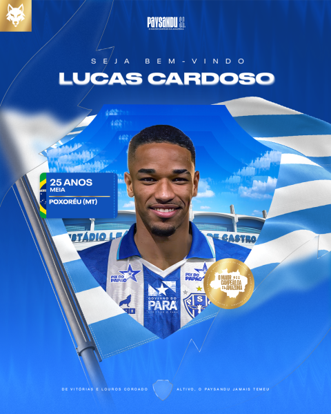 Imagem - Paysandu anuncia acerto com meia que conquistou acesso à Série B em 2025