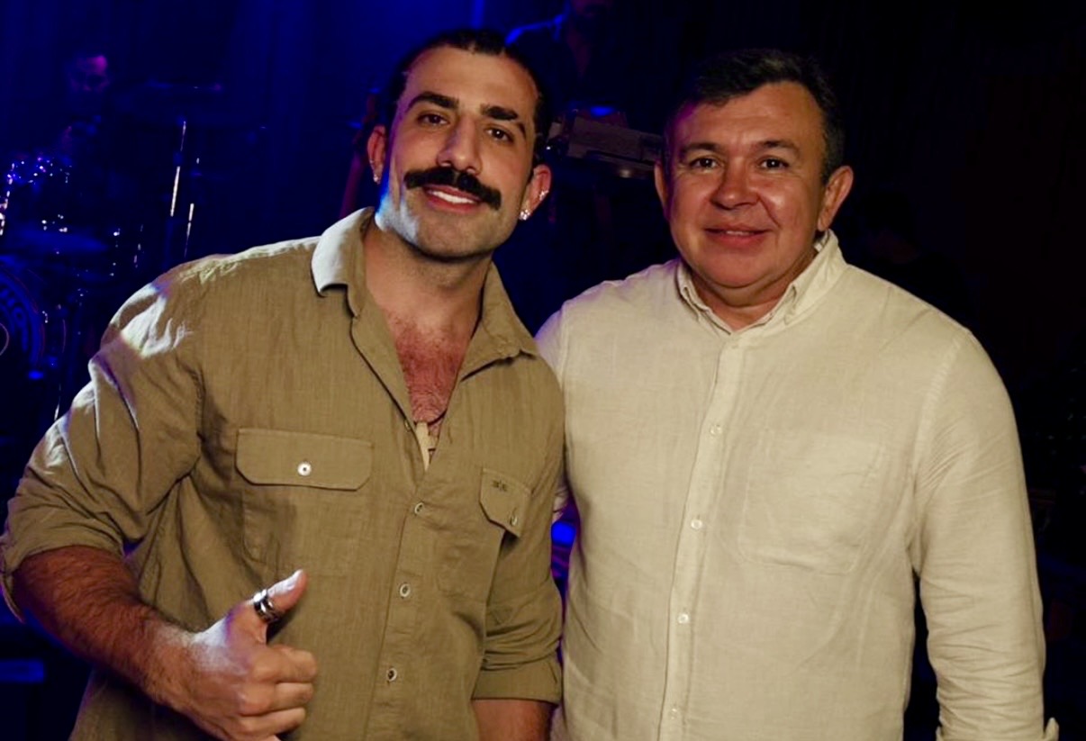 O empresário Antônio Braga Neto com Kaysar Dadour  