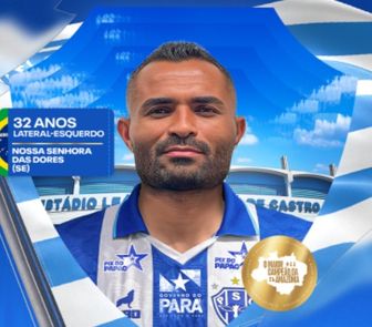 Imagem - Paysandu fecha com lateral-esquerdo Luciano Taboca, destaque do Parazão 2026 pelo Cametá
