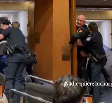 Imagem - Ex-Militar interrompe sessão no Senado em protesto contra envolvimento dos EUA em conflitos