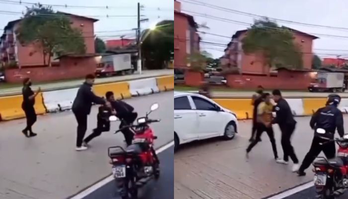 Briga após acidente entre motociclistas causa confusão na avenida Augusto Montenegro, em Belém