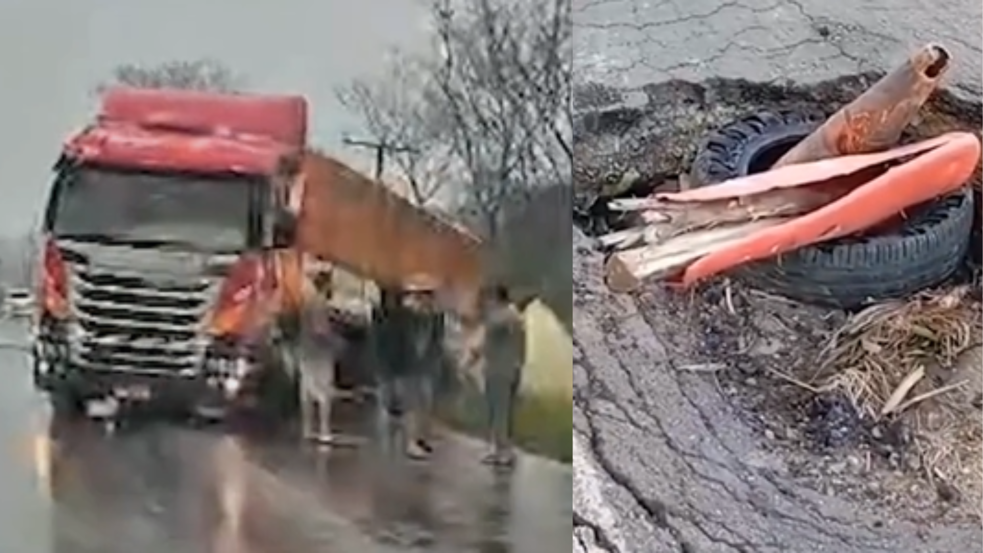 Ocorrências envolvendo caminhões foram registradas nesta quinta-feira em diferentes pontos da rodovia