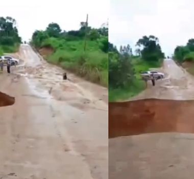Imagem - Fortes chuvas rompem trechos da estrada do Rio Preto e isolam comunidades rurais em Marabá