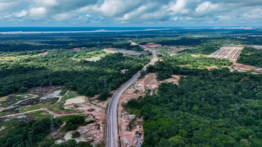 Avenida Liberdade na Região Metropolitana de Belém -