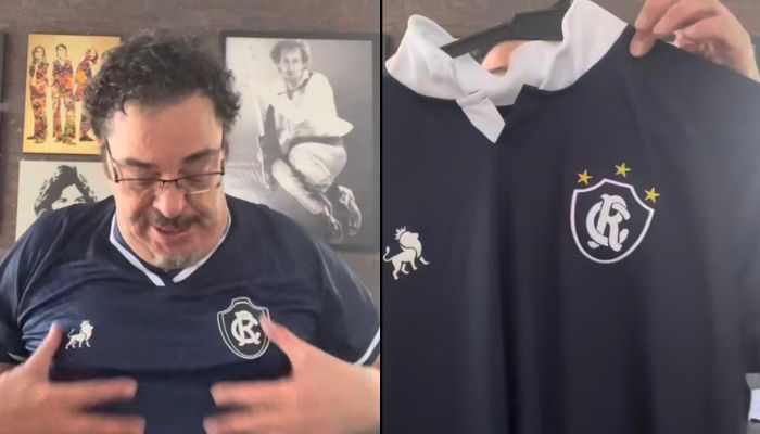 Casagrande aparece nas redes sociais com camisa do Clube do Remo 