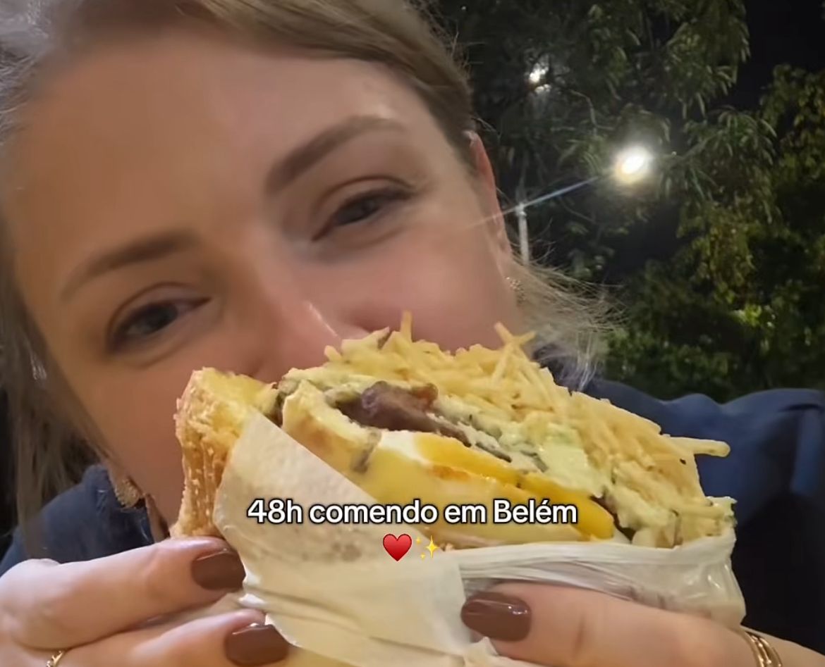 Influenciadora compartilhou o vídeo nas redes sociais - 