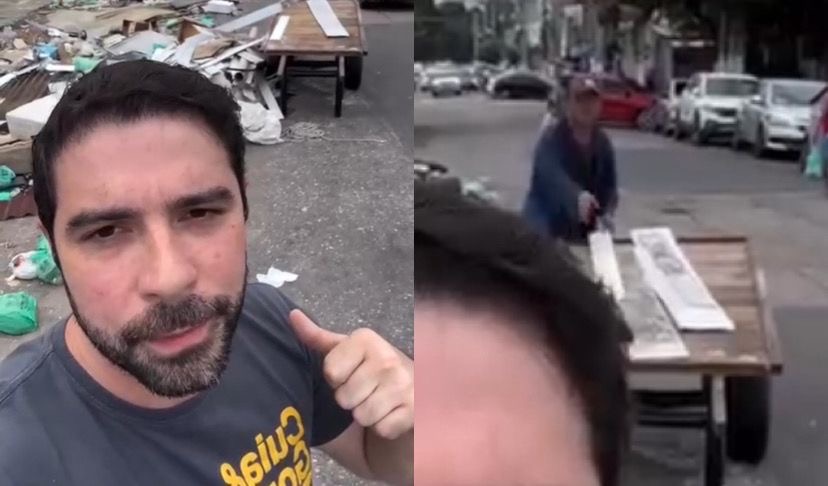 Prefeito Igor Normando flagrou homem jogando entulho em rua de Belém 