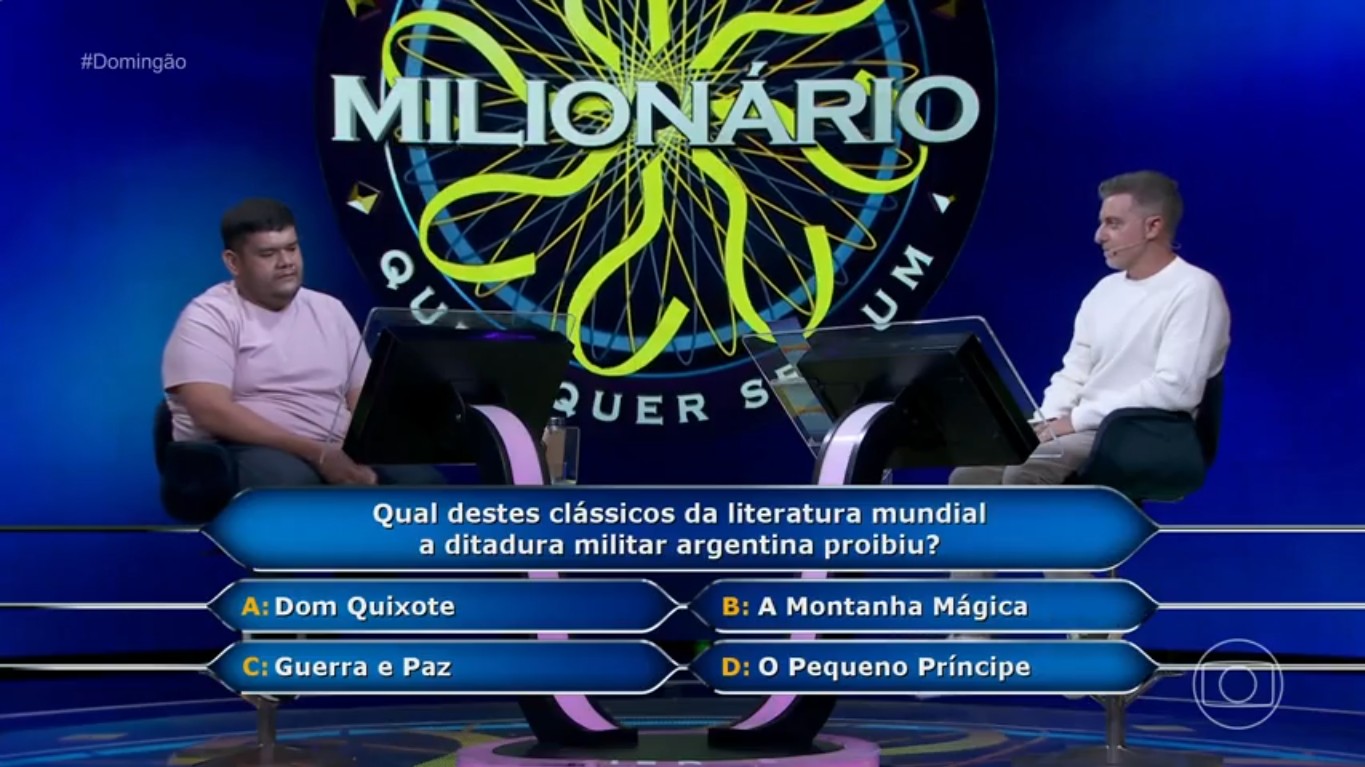 Participação de Luiz Cordovil durante o quadro.