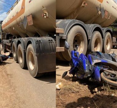 Imagem - Mulher morre após colisão entre motocicleta e caminhão em Parauapebas
