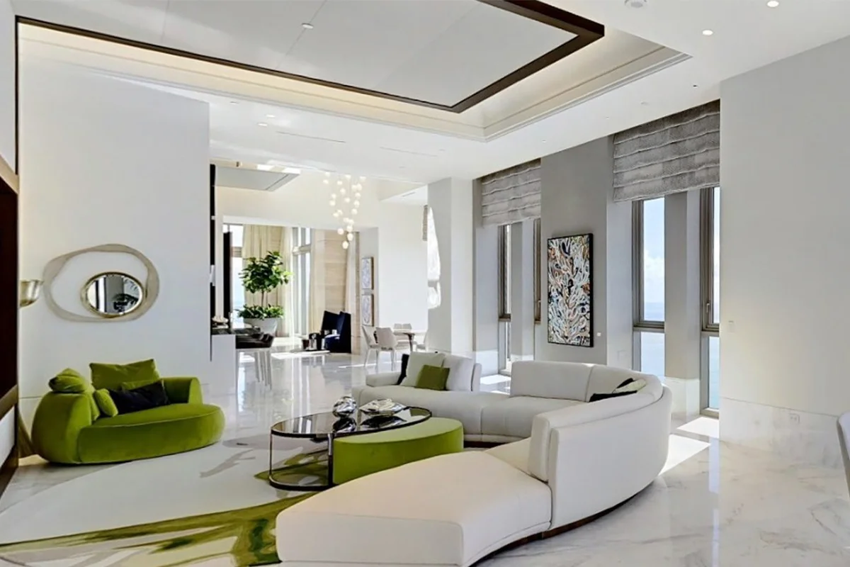 Uma das áreas da mansão