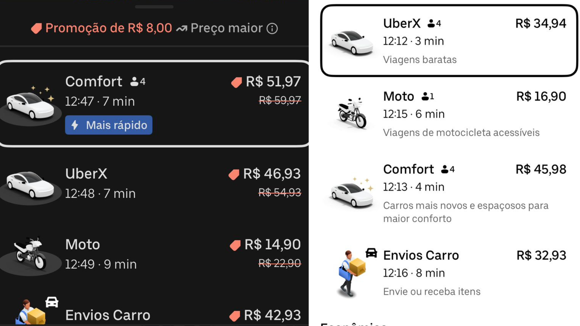 Com a retirada da passarela na Júlio César, valor das corridas por aplicativos assusta usuários