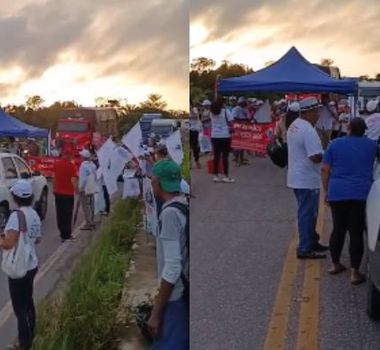 Imagem - Manifestantes fecham estrada que dá acesso à Mocajuba, no Pará