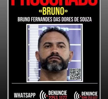 Imagem - MP volta a pedir prisão em regime fechado para o goleiro Bruno, foragido há 20 dias