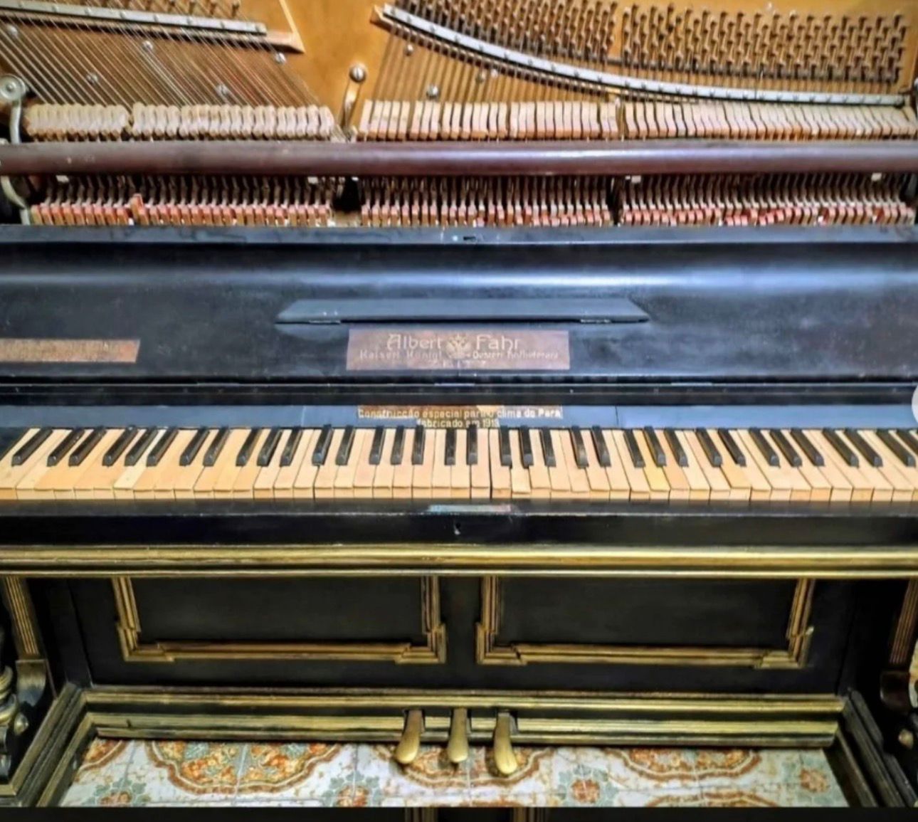 Parte da história de Belém, piano de 1913, ligado ao Cine Olympia é colocado à venda - 