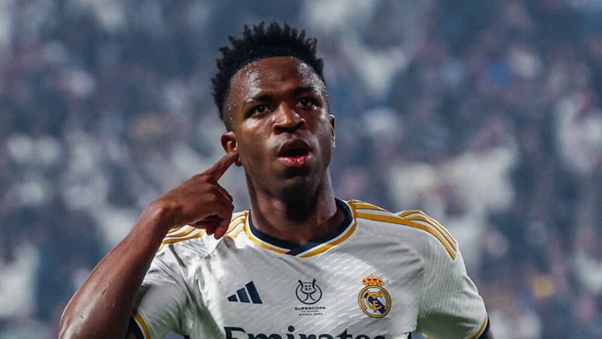 Vini Jr. atingiu a marca de 31 assistências com a camisa merengue na Champions League. —