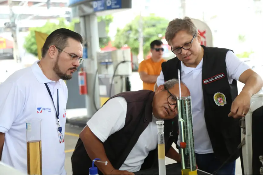 Imagem - Procon Pará realiza fiscalização em postos de combustíveis em Belém