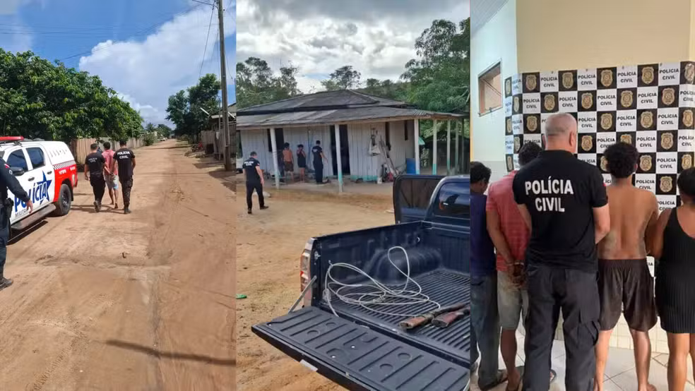 (Registro da prisão dos acusados pelo crime contra a menor)