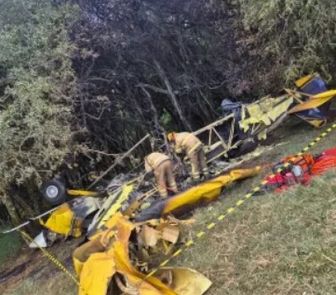 Imagem - Piloto morre após queda de avião agrícola no interior do Rio Grande do Sul