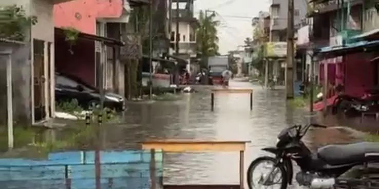 Fortes chuvas provocam alagamentos e transtornos em bairros de Igarapé-Miri.