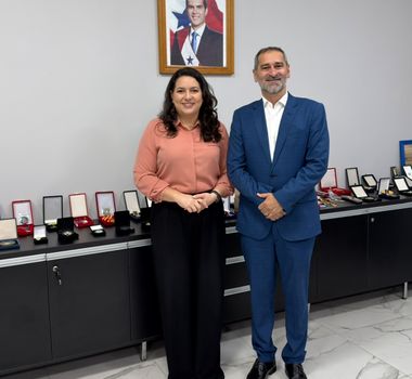 Imagem - Danielle Cruz e Ualame Machado em reunião sobre controle social para saúde no Estado