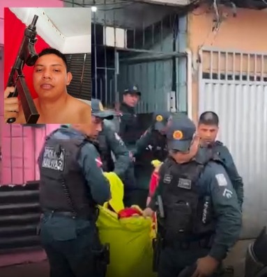 (A ação foi realizada por policiais do 1º Batalhão, sob o comando do tenente-coronel Freitas, na área do Chaco, onde o suspeito foi localizado durante diligências.)