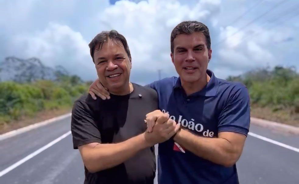 Deputado Chicão e governador do Pará, Helder Barbalho - 