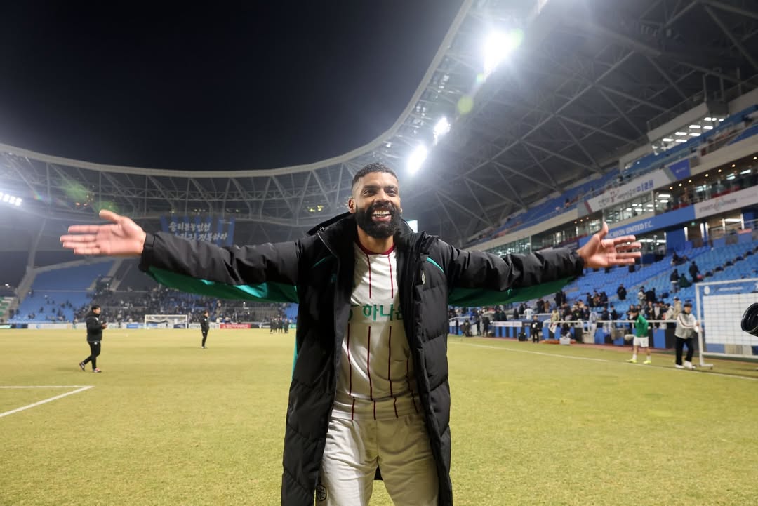 Imagem - Ex-Paysandu marca pela primeira vez e celebra início de trajetória no futebol sul-coreano