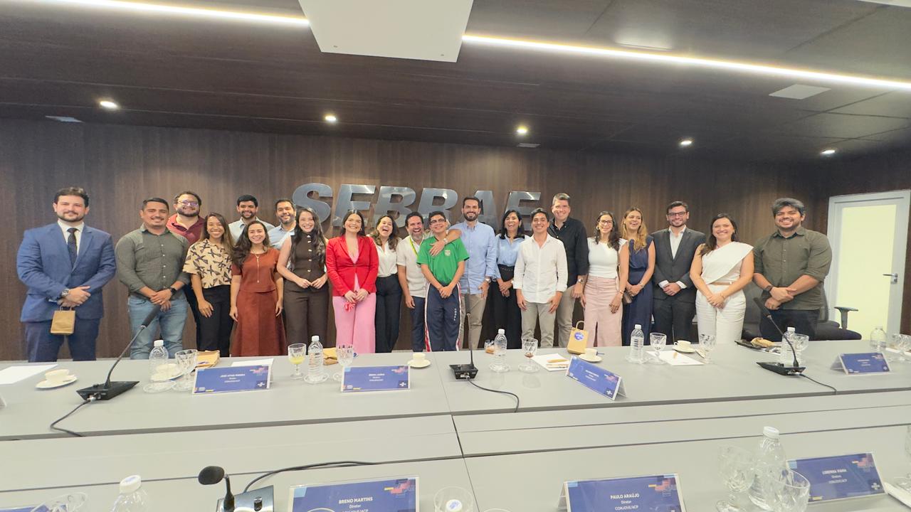 Integrantes do Conselho de Jovens Empresários da Associação Comercial do Pará (Conjove), participaram nesta quarta-feira (18), de uma reunião com a diretoria do Sebrae em Belém. 