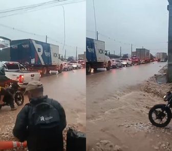 Imagem - BR-316 e Alça Viária registram engarrafamento após fortes chuvas na Região Metropolitana de Belém