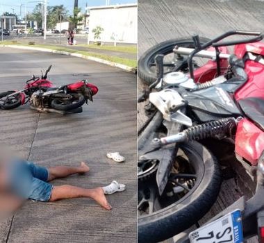 Imagem - Acidente na rotatória do Satélite deixa o trânsito lento na Augusto Montenegro