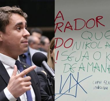 Imagem - Pichação dentro de universidade pública sugere assassinar Nikolas