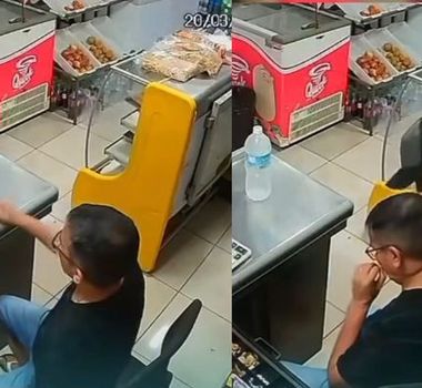 Imagem - Assalto a mercadinho é registrado por câmeras de segurança em Belém