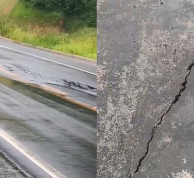 Imagem - Rodovia cede em Tucuruí e causa insegurança nos motoristas
