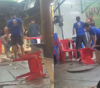 Imagem - Discussão em lanchonete termina em luta corporal entre clientes e funcionários