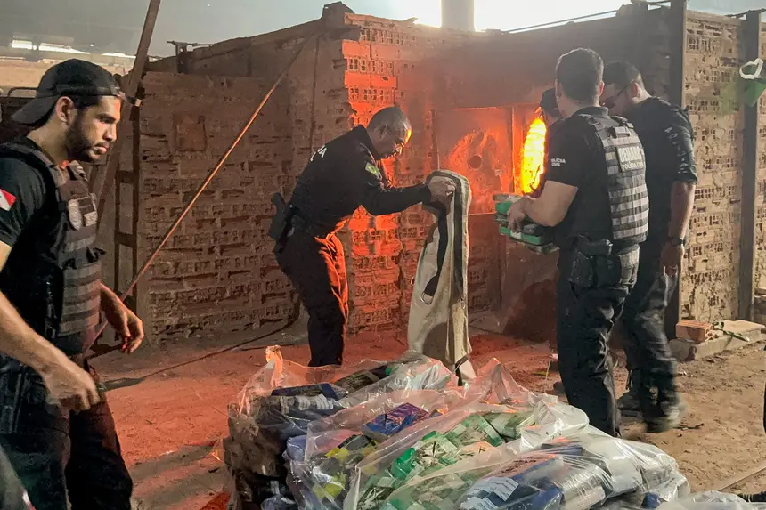 Imagem - Polícia Civil do Pará incinera mais de uma tonelada de drogas em Castanhal