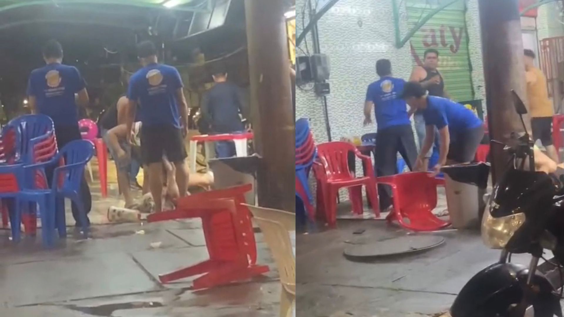 Discussão em lanchonete termina em luta corporal entre clientes e funcionários