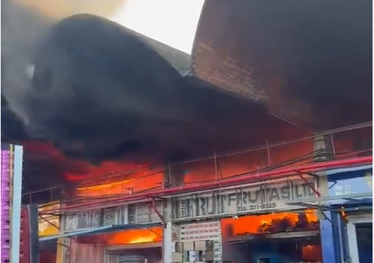 Vídeo: incêndio de grandes proporções atinge galpão da Ceasa no Rio de Janeiro
