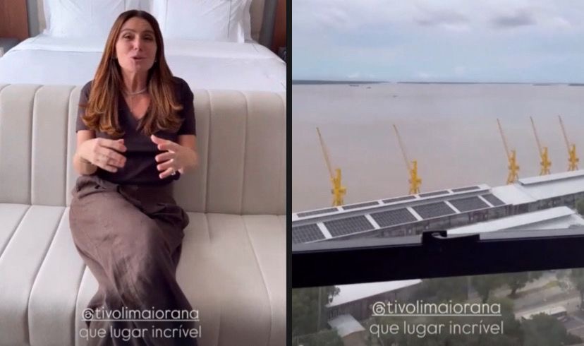 A passagem da atriz por Belém movimentou as redes e reforçou o destaque da capital paraense como destino turístico