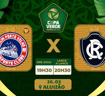 Imagem - Com time alternativo, Remo encara o Porto Velho pela estreia da Copa Norte