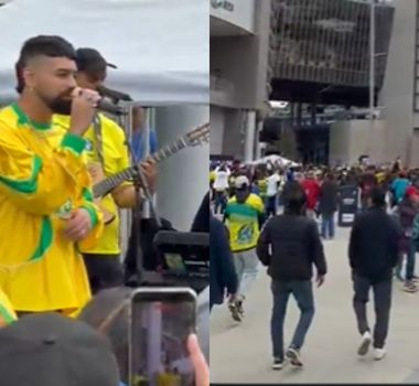 Imagem - Dilsinho anima torcedores com show antes de Brasil x França nos EUA