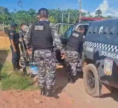 Imagem - Homem é preso com drogas escondidas no balde de tinta em Santarém