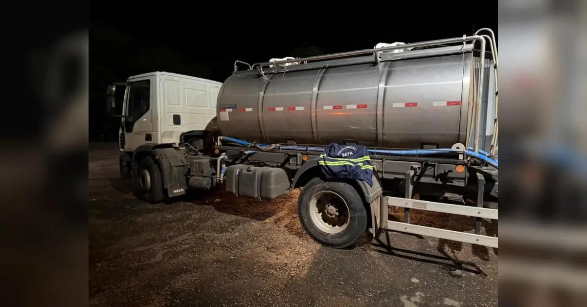 Caminhão-tanque novo é retido na BR-163 por irregularidade fiscal